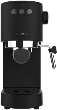 Cecotec Cafetera Express Cafelizzia Fast. 1350 W, Thermoblock, ForceAroma de 20bars, Vaporizador Orientable, Brazo Doble, Bandeja Calienta Tazas, Depósito de Agua Extraíble Negro