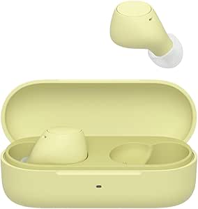 Sony WF-C510 Auriculares Inalámbricos Bluetooth, pequeños, con conexión multipunto, Modo Sonido Ambiente, Resistencia al Agua IPX4, Spotify Tap, Carga rápida, 22H de batería, iOS y Android - Amarillo