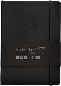 Antartik CUADERNO CON GOMILLA NOTES TAPA BLANDA A5 HOJAS PUNTOS NEGRO 80 HOJAS 80 GR FSC