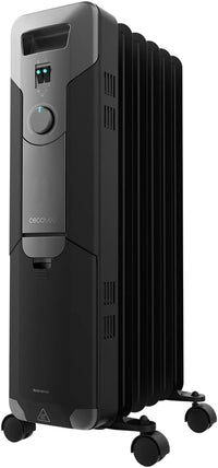 Thumbnail for Cecotec Radiador Eléctrico de Aceite ReadyWarm 5000 Space Black. 5 Módulos, Bajo Consumo, 1000 W, 3 Niveles, Recogecables, Control Sencillo, Asa, Ruedas, Sistema de Seguridad, 12 m²