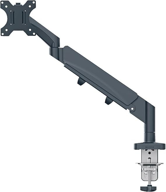 Leitz 64890089 - Soporte Ergo para Monitor Individual, con Certificación TÜV e IGR, Brazos Plegables Versátiles, Brazo Gris Oscuro para Monitores de hasta 32", Gris Terciopelo