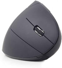 Gembird musw-ergo-01 - ratón (Mano Derecha, diseño Vertical, óptico, RF inalámbrico, 1600 dpi, Negro).