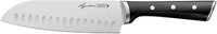Lagostina Iceforce, Coltello Santoku 18 cm in Accaio Inox con Lama Raffreddata, Coltello da Cucina Ideale per Tagliare il Pesce, Resistente alla Corrosione