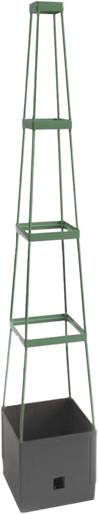 Thumbnail for Bio Green Pflanzen-Aufzucht-Turm „Maxitom“ mit Rankhilfe und 2 Liter Wasserspeicher | 16 Liter Fassungsvermögen | 150 cm Höhe | Farbe anthrazit, 26.01 x 26.01 x 8.99 cm