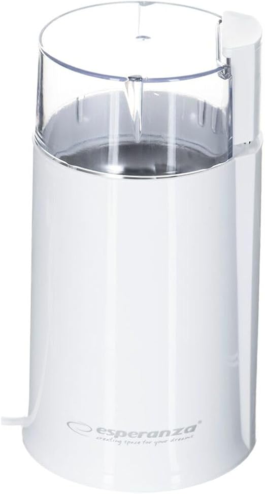 Esperanza EKC001W - Molinillo de café 8,5 x 8,5 x 18 Blanco