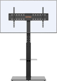 Thumbnail for Soporte TV Pie Universal GRIFEMA GB3002 para Televisores de Plasma/LCD/LED hasta 85 Pulgadas, Soporte TV Suelo con Estantes de Vidrio Templado de 2 Niveles, hasta 60 kg, VESA MÁX. 400x800mm