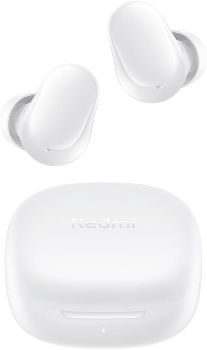 XIAOMI Redmi Buds 6 Play - Auriculares inalámbricos, cancelación de Ruido, Ligeros, hasta 36 Horas de autonomía, Bluetooth 5.4, Blanco (Versión ES)