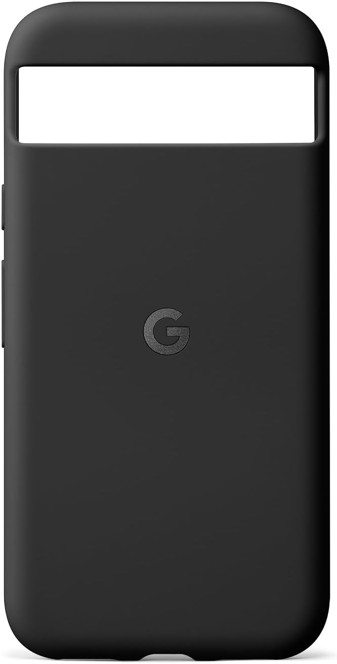Google Funda Pixel 8a - Silicona Duradera y Resistente a Las Manchas - Funda de teléfono Android - Obsidiana