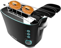 Cecotec Tostadora Toast&Taste Double B, 650 W de Potencia, Doble ranura para 2 Tostadas, Apagado y Pop-up Automático, Recogemigas, Sistema de extraelevación, Autocentrado, Incluye Pinzas
