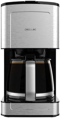 Cecotec Cafetera de Goteo Coffee 56 Heat. 800W de Potencia, Capacidad 1,2L para 10 Tazas, Acabados en Acero Inox, Boquilla Antigoteo, Filtro Permanente o Papel, Autoapagado