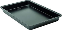 Lagostina Gustosa - Bandeja para horno de acero antiadherente para horno, color negro, 42 x 29 x 4 cm