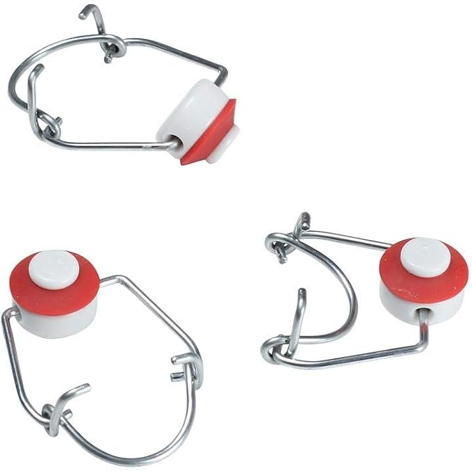 Takestop® - Juego de 8 unidades de tapones mecánicos con juntas, ideales para botellas de cristal