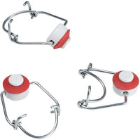 Takestop® - Juego de 8 unidades de tapones mecánicos con juntas, ideales para botellas de cristal
