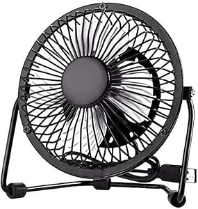Ventilador de Mesa USB - Mini Ventilador silencioso y Regulable - Ventilador portátil para el Calor en la Oficina o en casa.