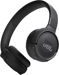 JBL Auriculares Tune 520 BT, inálambricos por Bluetooth, 57 horas de reproducción con JBL Pure Bass, plegables, negro