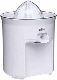 Braun TributeCollection CJ3050 - Exprimidor Eléctrico, 60 w, Sistema Antigoteo, Tapa Incluida, Apto para Lavavajillas, Blanco
