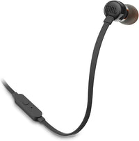 JBL T110 Intra-Auricolari con Comando e Microfono Universale, Nero, Model T110