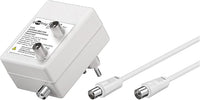 Thumbnail for Wentronic Amplificador para distribución de Radio de TV por Cable DVB-T, amplificación óptima de la señal de 2 Dispositivos de 2× 15 dB, DVB-T, DVB-T2, DVB-C, Radio