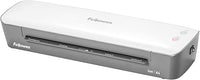 Fellowes Ion A4 - Plastificadora de documentos, para uso ocasional, lista para usar en 4 min, plastificadora A4 con apagado automático, 80-125 micras, 10 fundas de plastificar gratis, color blanco