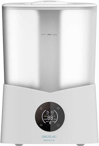 Cecotec Humidificador con Temporizador BreezeCare 2600 Light Smart. 25 W, 260 ml/h, 3 Velocidades, Capacidad 3,2 Litros, Mando a Distancia, Cobertura 40 m2