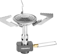 Fire-Maple Mini Estufa de Camping, Hornillo Camping de Gas Mini Quemador Portátil para Acampar Plegable 3100W Ultraligera para Caminar Mochilero Senderismo Bushcraft Viaje