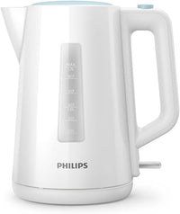 Philips Hervidor de Agua - 1.7L, Tapa con Resorte, Indicador Luminoso, Base con Giro, Blanco (HD9318/00)