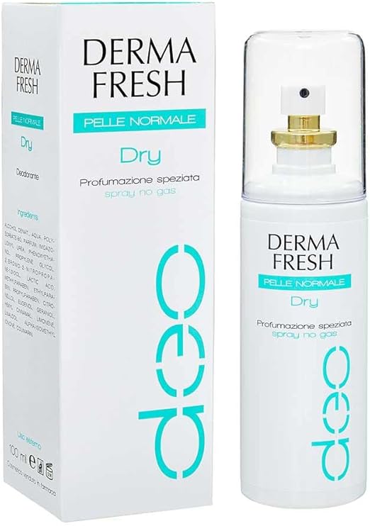 Dermafresh Desodorante en spray para piel normal, aroma especiado, sin gas, 100 ml
