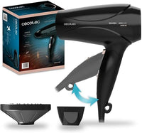 Cecotec Secador de Pelo Ionico Bamba IoniCare 5450 Power&Go Pro Fire. 2400 W de Potencia, Ion real, Gran caudal y Función de aire frío, Incluye Difusor, Negro con detalles en Bronce