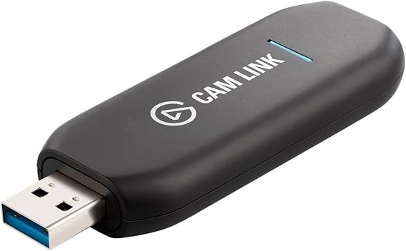 Elgato Cam Link 4K - capturadora externa de cámara, streaming y grabación, cámara de fotos, de vídeo como webcam a 1080p60 o 4K30-4K60, conexión fácil para OBS, Zoom, Discord - PC, Mac, iPad