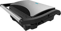 Cecotec Parrilla Eléctrica Rock'nGrill Dark 1000. 1000 W, Revestimiento de Piedra, Bandeja Recogegrasas, Placa Superior Flotante, Superficie 25,4x17,5 cm, Libre de PTFE, PFOA
