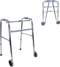 Thumbnail for Mobiclinic®, Andador para ancianos, Modelo capitel, Marca española, Plegable, Altura regulable, Antideslizante, Adultos o minusválidos, Ligero y resistente, 2 ruedas, Aluminio, Color gris