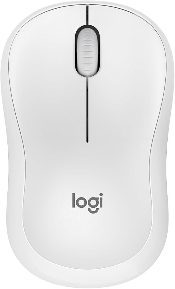 Logitech M240 Silencioso Bluetooth Ratón, inalámbrico, compacto, portátil, seguimiento suave, batería 18 meses, Windows, macOS, ChromeOS, compatible con PC, Mac, laptops, tablets - Blanco