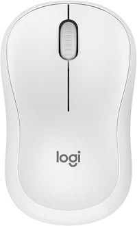 Logitech M240 Silencioso Bluetooth Ratón, inalámbrico, compacto, portátil, seguimiento suave, batería 18 meses, Windows, macOS, ChromeOS, compatible con PC, Mac, laptops, tablets - Blanco