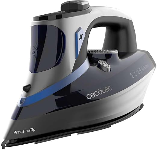 Cecotec Plancha Horizontal IronHero 3200 Smart Absolute. 3200 W, Tecnología Power Steam, Golpe de Vapor 270 g/min, Suela Turbo Anodized Pro, Pantalla LCD, Sistema Antigoteo, Cyclo Clean, Auto Off