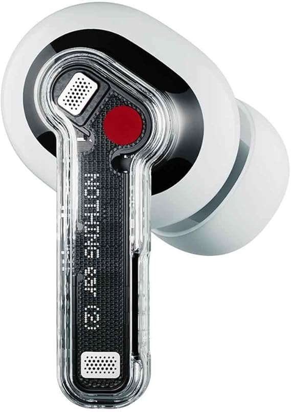 Nothing Ear (2) - Auriculares inalámbricos con Cancelación de Ruido Activa, Hi-Res Audio, Conexión Dual, Potente Driver Personalizado de 11,6 mm - Blanco