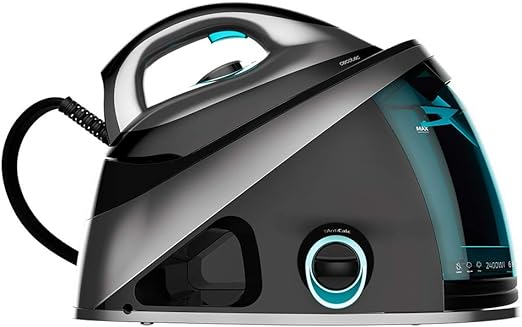 Cecotec Centro de Planchado Fast&Furious 8040 Absolute. 2400 W, Golpe de Vapor 480 g/min, Presión 6 Bares, Suela Turbo Slide, Filtro Antical, Seguridad contra sobrecalentamientos