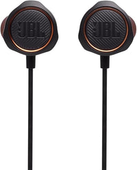 JBL Quantum 50 Auriculares intraaurales para videojuegos, con potenciador de sonido y silenciador de micrófono, compatible con múltiples plataformas, en negro