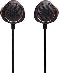 JBL Quantum 50 Auriculares intraaurales para videojuegos, con potenciador de sonido y silenciador de micrófono, compatible con múltiples plataformas, en negro