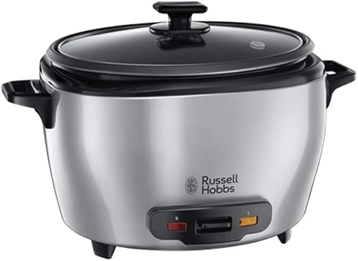 Russell Hobbs Maxicook - Arrocera (1000 W, Capacidad de 5l para 14 Tazas, Acero Inoxidable, Negro) - ref. 23570-56