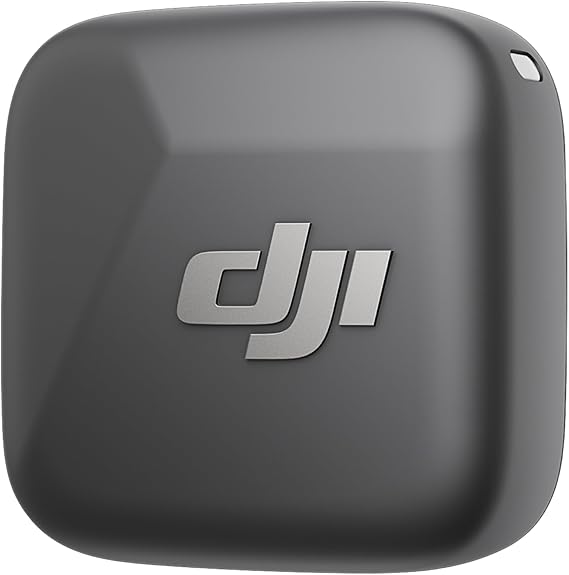 DJI Mini mikrofon nadajnik (absolutny czarny), ultralekki, wysokiej jakości dźwięk, OsmoAudio™, redukcja szumów, bezprzewodowy mikrofon do kamery/iPhone'a/Androida, vlog, streaming