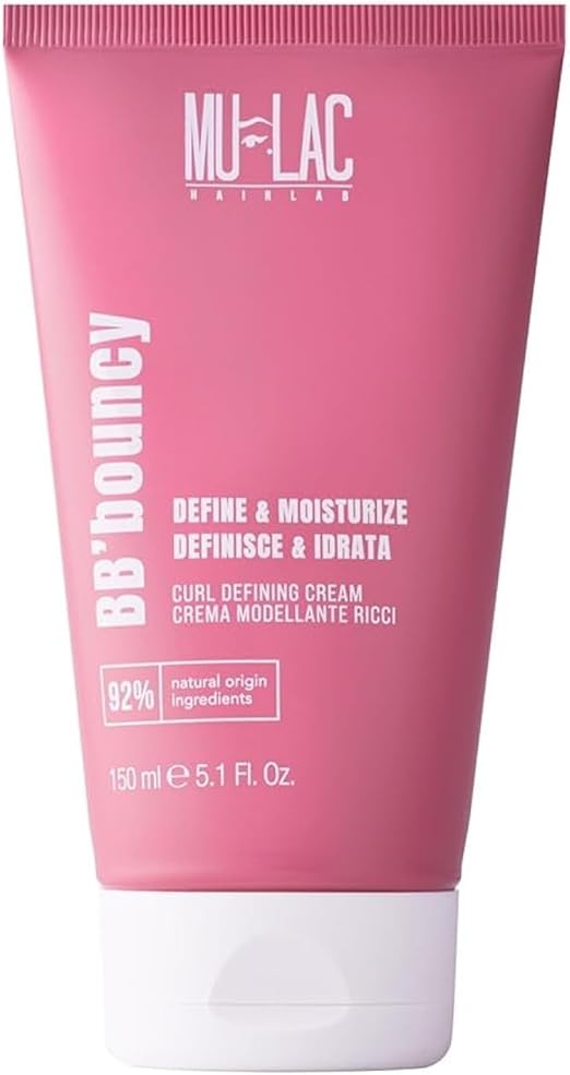 MULAC | BB'BOUNCY – Crema moldeadora para el cabello rizado, con aceite de cannabis sativa y aceites de argán y oliva, nutre y protege, 150 ml