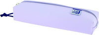 Oxford 400161721 Estuche Escolar Rectangular Kangoo Live and Go, Goma Elástica, Color Lila Pastel