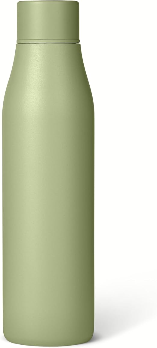 Amazon Basics Borraccia Termica in Acciaio Inox, 592ml, sin BPA, Verde Oliva