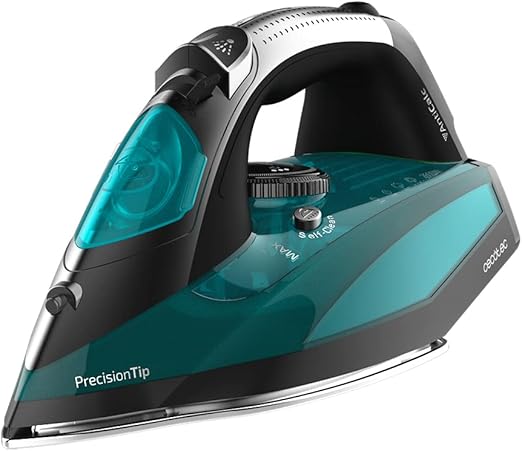 Cecotec Plancha Ropa de Vapor Fast&Furious 5020 Force. 2600 W, Suela Ultradeslizante, Antirrayadura, Vapor Continuo 60 g/m, Golpe de Vapor 210g/min, Sistema Antigoteo, Punta Precisión