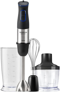 Taurus Amazing – Batidora AHBA1000X | 1000W | 20 velocidades + Turbo | Cuchillas inox 4 filos | Diseño soft-touch | Antisalpicaduras | Set de accesorios completo