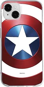 Ert Group Funda para teléfono móvil Apple iPhone 14 Plus Original y con Licencia Oficial de Marvel con diseño Captain America 025 Adaptada a la Forma del teléfono móvil, Funda Hecha de TPU