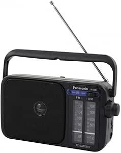 Panasonic RF-2400DEG-K - Radio Portátil FM/Am, (770mW, Iluminación LED, FM/Am, Fácil y Simple de Usar, Sintonizador Digital, Altavoz Amplio Rango 10 cm, Asa para Transportar) Color Negro