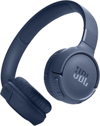 JBL Auriculares Tune 520 BT, inálambricos por Bluetooth, 57 horas de reproducción con JBL Pure Bass, plegables, azul