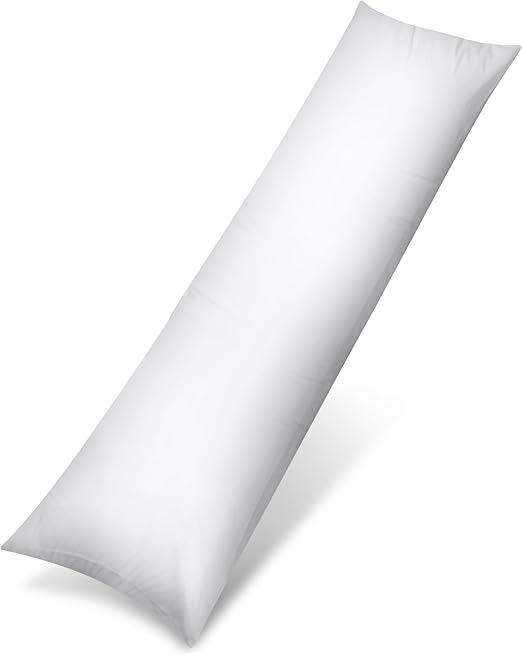 Utopia Bedding Almohada Corporal, 40x145 cm Almohada para el Embarazo y la Maternidad, Almohada para Dormir de Lado, Relleno de Poliéster Suave (Blanco)