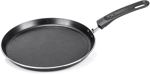 Moneta Gea - Sartén para crepes, 25 cm, aluminio 100% reciclado, para cada placa de cocción incluida la inducción. Fabricado en Italia